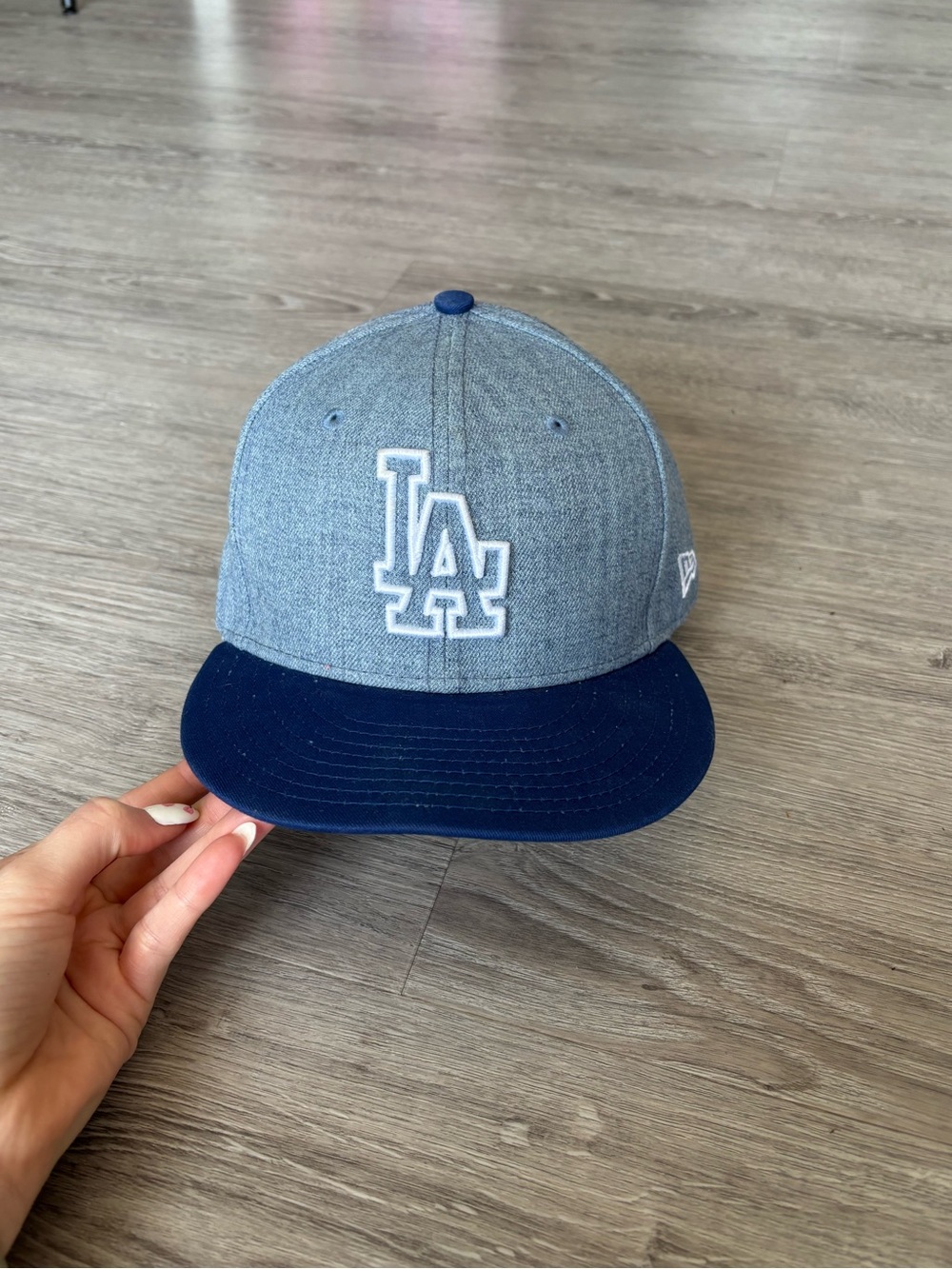 Los Angeles Dodgers Heather Grey and Navy Hat
